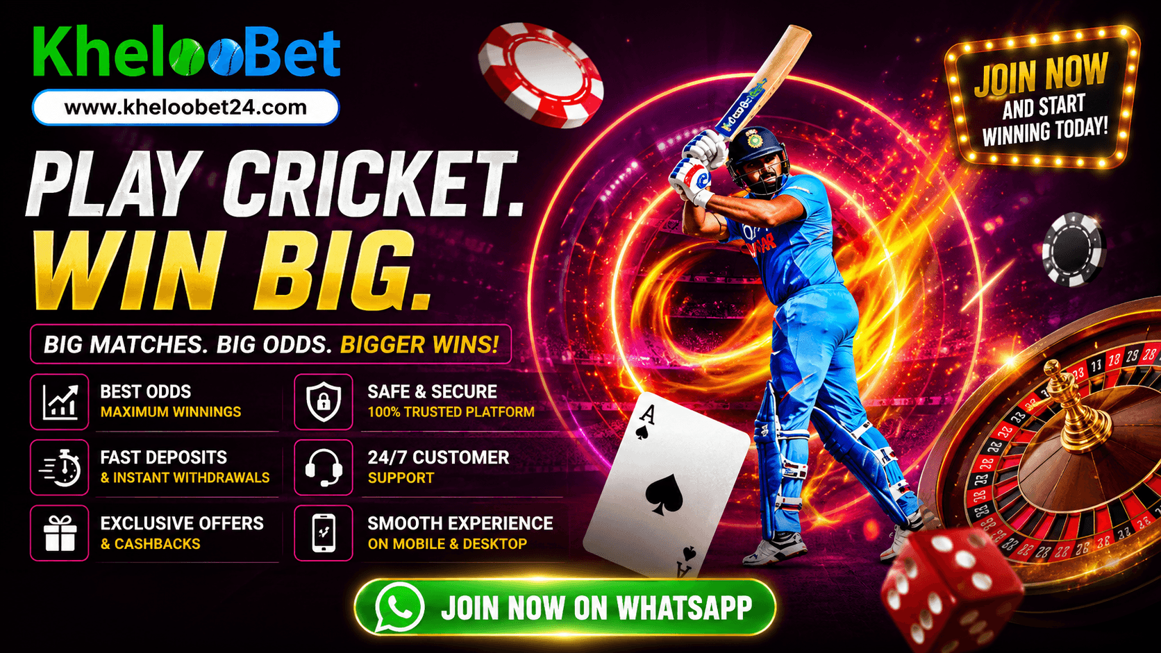 Play Cricket Win Big - KheloBet24